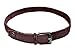 Anmengte Men Fabric Woven Reversible Elastic Stretch Braided Multicolor Buckle Leather Belt (One Size, Coffee)