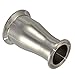 Diameter 51 x Diameter 38 Pipe OD 51 X 38mm 2"x1-1/2" Sanitary Ferrule Style Reducer Fitting SS 304