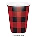 Creative Converting Buffalo Plaid Cups, 24 ct
