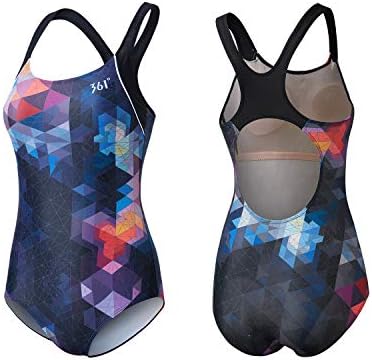 361 競泳水着 レディース フィットネス水着 女性 ワンピース 水泳服 スイムウェア 着痩せ 超通気 超伸缩 パッド付き めくれ防止 サイズ選び 体型カバー
