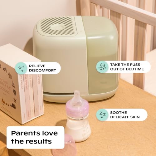 Canopy Nursery Humidifier 2.0, White, 36 HR Run Time, 2.5L Capacity Tank - Sleep Lights, White Noise, Clean Aroma Diffusion - Promote Deep Sleep & Happy Skin - Humidifier, Filter & Aroma Kit