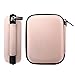 Fintie PU Leather Coated Hard EVA Shockproof Carring Case for Seagate Backup Plus Slim, WD My Passport, Toshiba Canvio Basics, Canvio Connect, Canvio Slim II 2.5 inch External Hard Drive, Rose Gold