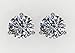 14K Gold Post & Sterling Silver Made with Swarovski Zirconia 3 Prong Martini Style Stud Earrings 1.0ct to 4ct