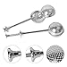 Tea Balls for Loose Tea, Kmeivol Stainless Steel Tea Infuser, Premium Tea Strainer 2 Pack, Tea Steeper Set, Tea Ball Strainer Infuser, Filters Tea Interval Diffuser for Loose Leaf, Spices, Seasonings