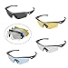 KastKing Coso Sport Sunglasses, 4 Interchangeable Colors with Polarized Lenses, Ultimate Safety Impact Resistant, UV Eye Protection, Unbreakable TR90 Frame