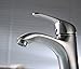 Greenspring Bathroom Faucet Brushed Nickel Single Handle with Edged Spout One Hole Deck Mount Lavatory Sink Vanity Basin Commercial