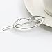 Adecco LLC 7pcs Minimalist Dainty Gold Silver Hollow Geometric Metal Hairpin Hair Clip Clamps,Circle, Triangle and Moon etc (silver)