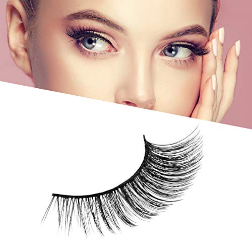 image for 3D Fake Eyelashes Wenida 5 Pairs 100% Handmade Reusable Dramatic Thick