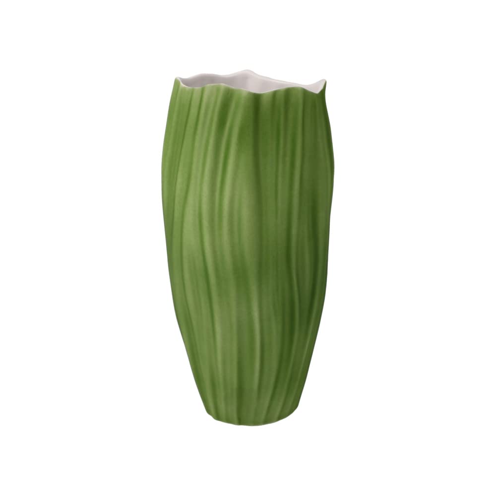 Goebel Spirulina Colori 23-123-05-1 Vase 10 x 10 x 20 cm Bisque Porcelain Dark Green