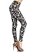 R861-OS Giraffiti Printed Fashion Leggings, One Size