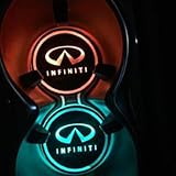 Auto sport 2PCS LED Cup Holder Mat Pad Coaster with USB Rechargeable Interior Decoration Light (infiniti)