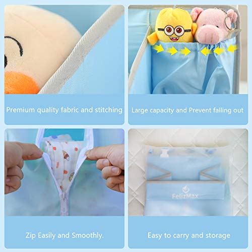 image for FelizMax Nursery Organizer and Baby Diaper Caddy | Hanging Diaper Orga