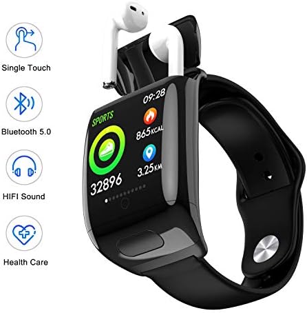 smartwatch with bluetooth earphone