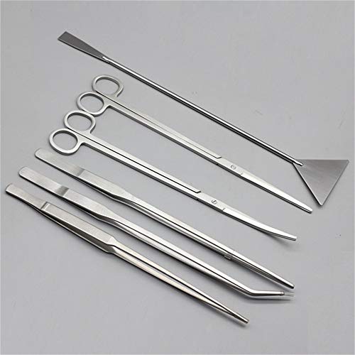 Aquatic Plant Tweezers Scissor Spatula Tool Complete Set of 5 for Aquarium Tank Nourishing Stainless Steel 30cm Aquarium Accessories Terrarium Scaping Gravel Tools Set