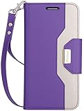 LG G6 Wallet Case, ProCase Folio Fold Card Case with Credit Card Slots Wristlet Flip Cover Kickstand Case for LG G6 2017 -Purple