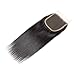 Lace Closure Straight Closure Human Hair Lace Closure Brazilian 12A Unprocessed Straight Hair 4x4 HD Lace Closure Free Part Natural Black Color(14