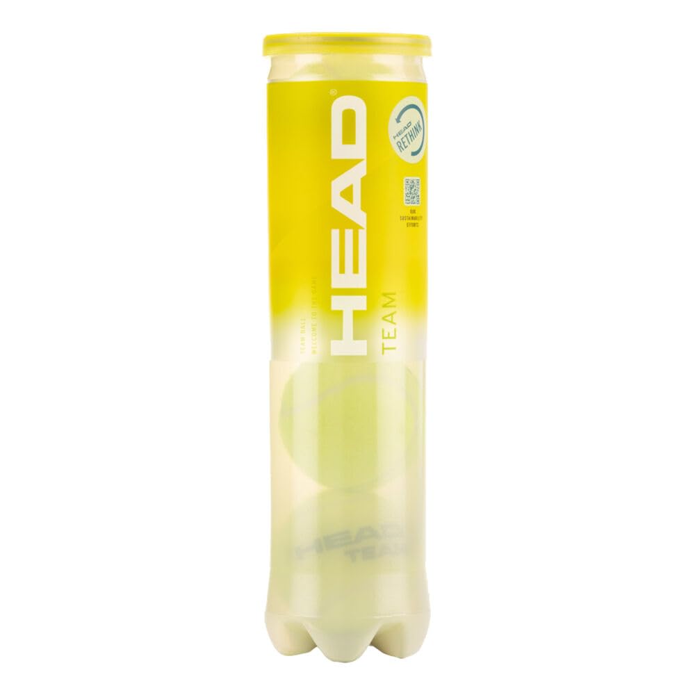 HEAD Team Tube Of Tennis Balls - Yellow, One Size
