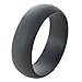 Jude Jewelers 5 Pack, 8mm Medical Grade Silicone Rings Wedding Band (10)