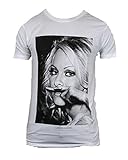 ELEVEN PARIS Women's PAMI Pamela Anderson mustache T-shirt 13F1LT011 (M)