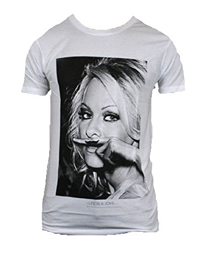 ELEVEN PARIS Women's PAMI Pamela Anderson mustache T-shirt 13F1LT011 (M)