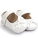 Binmer(TM) Baby Girl Bowknot Leater Shoes Sneaker Anti-slip Soft Sole Toddlerr (12-18M, White)