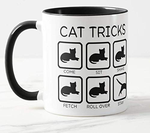 Vixar Awesome Cat Fetch Mug - Best Trainer Cup Ever - Funny Coffee Mug for Christmas, Xmas, Birthday Gifts - Rude Sarcastic Memes Cup