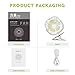 Clip On Desk Fan with Night Light, ICODE Sports Baby Stroller Fan USB Rechargeable Personal Portable Mini Fan,360° Rotation,2000mAh Battery