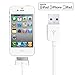 [Apple Certified] ACEPower 4 Feet (1.2M) 30 pin USB Sync and Charging Cable for iPhone 4 / 4S /3G / 3GS, iPad 1 2 3, iPod nano 5th / 6th and iPod Touch 3rd / 4th generations,White (Retail Packaging)