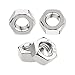40PCS Metric M8-1.25 Hex Nuts, Coarse Thread Hexagon Nut, A2-70 (304) Stainless Steel Hex Nut Silver Tone