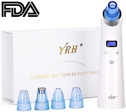 YRH VACUUM SUCTION BLACKHEAD REMOVER,USB Electric LCD Standable Microdermabrasion,Eliminator Remove Vacuum Cleaner Extractor Pore Suction Machine
