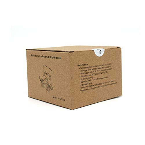 image for ADMA Mop Broom Holder Wall Mount Organizer,Mop Broom Hanger Gripper,Ha