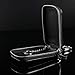 DC Car Key Case Genuine Leather Keychain Bag for Automotive Remote Keys (Black Single Case)