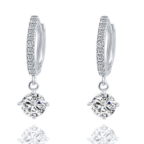 shining diva fashion stylish crystal earrings for women & girls