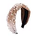 Headbands for Women Pearl Headbands - 1PCS Twisted Faux Pearl Velvet Headband Elegant Bling Hair Clip Hairpins Headwear Barrette Styling Tools Accessories,Creamy White
