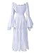 ReminisceBoutique Renaissance Medieval Dress Costume Mythic Mystic Forest Sword Mistress Chemise (Regular, White)