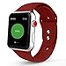 IYOU Sport Band Compatible with Watch Band 38MM 42MM, Soft Silicone Replacement Sport Strap Compatible with 2018 Watch Series 4/3/2/1