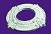 Renovators Supply Manufacturing Recessed Lighting Trim 8 in. Wide White Polyurethane Ornate Recessed Ceiling Light Trims