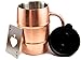 Polar Mugs Double Wall Air Insulated Stainless Steel Mug with Lid and Bottle Opener, 16.9-Ounce, Copper