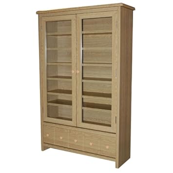 Large Cd Dvd Cabinet For Up To 409 Cds Oak Finish Amazon Co