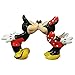 Westland Giftware Mickey InspEARations Kissing Mickey and Minnie 4-1/4-Inch Magnetic Salt and Pepper Shakers