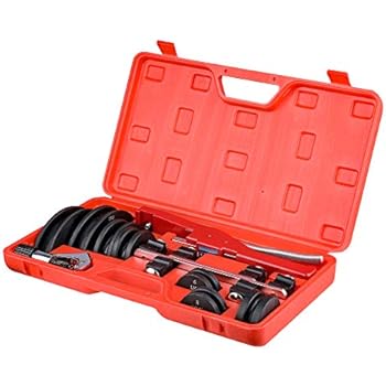 kit bender hand benders ratcheting tubing refrigeration tool tube ratchet mandrel bending reverse jacket yellow deluxe includes carry inch box