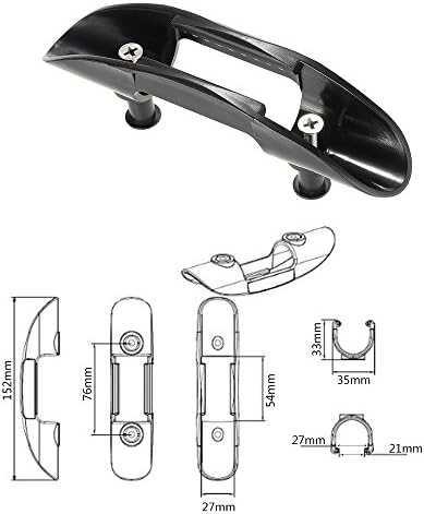 Useful Universal Kayak Canoe Deck Mounted Paddle Clip + Well Nuts + Screws Easy Installation