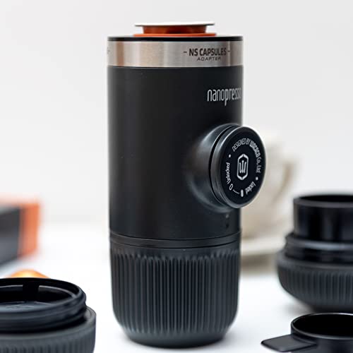 WACACO Nanopresso Portable Espresso Maker Bundled with NS Adapter