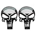 CREATRILL Gunmetal Plating 3D Metal Decal/Sticker - Tactical Skull for Gun Magazine, Magwell, Mag, Car, Truck, Motorcycle, etc (2 Pack)