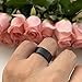 iTungsten 4mm 6mm 8mm Silver/Black/White/Gunmetal/18K Gold/Rose Gold Tungsten Rings for Men Women Wedding Bands Matte Finish Beveled Edges Comfort Fit