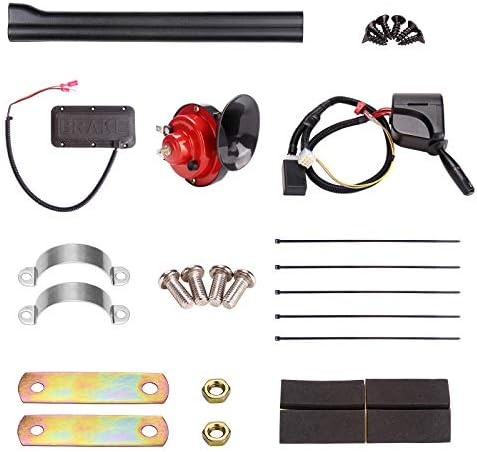 10L0L Universal Golf Cart Turn Signal Kit with Horn Brake Light Switch, 9-Pin Plug Upgrade Wiring Harness – 12V