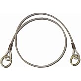 Guardian Fall Protection 10412 6-Foot Galvanized Cable Choker Anchor with 2.5-Inch and 3-Inch O-ring Ends