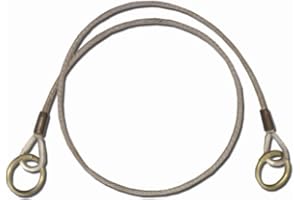 Guardian Fall Protection 10412 6-Foot Galvanized Cable Choker Anchor with 2.5-Inch and 3-Inch O-ring Ends