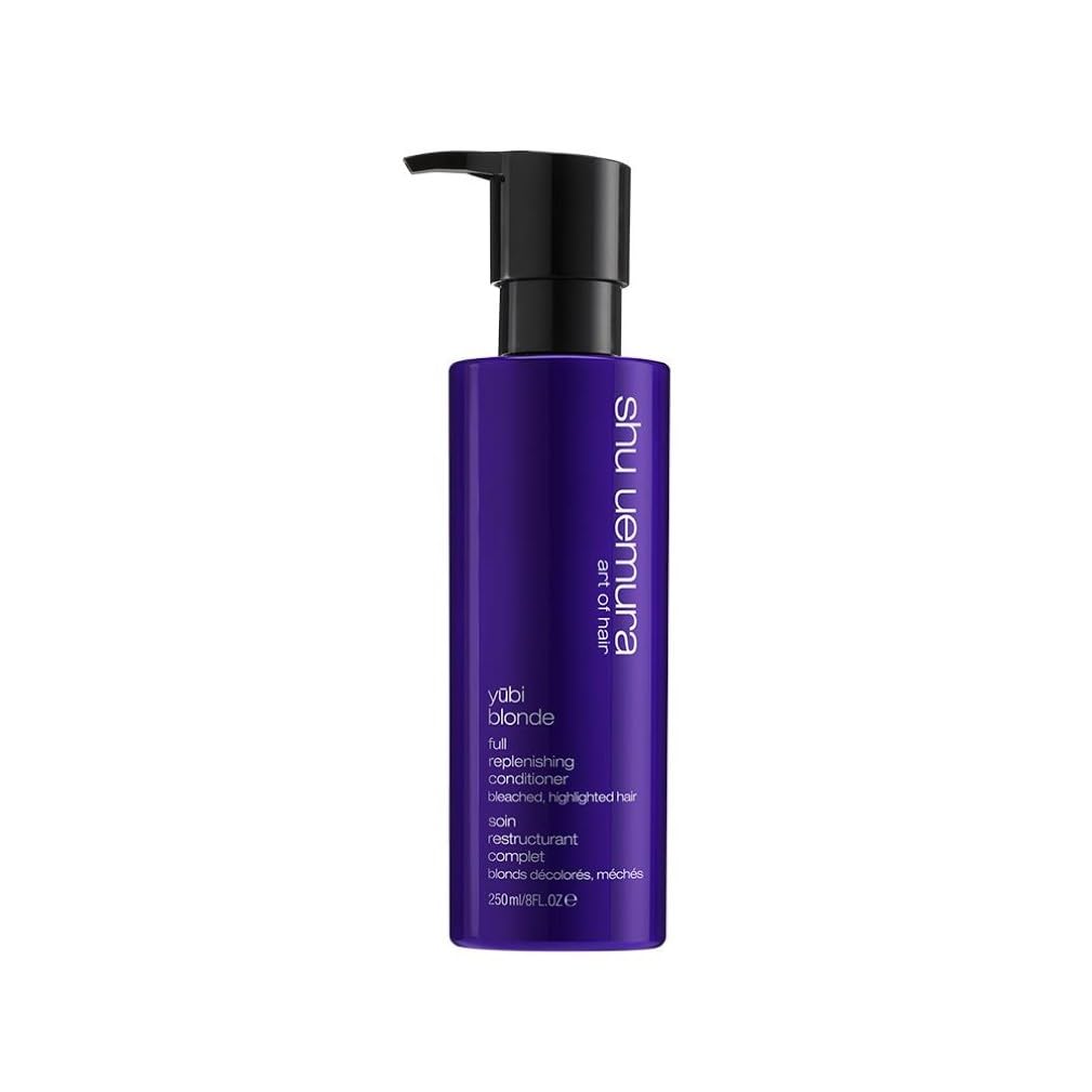 Shu Uemura, Full Replenishing Conditioner Yubi Blonde, Bleached/Highlighted Blonde Hair, Enriched with White Peony, Shine & Color, 250 ml