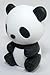 Iwako Panda Erasers, a Set of 5 Pieces, Made in Japan, Collectable.
